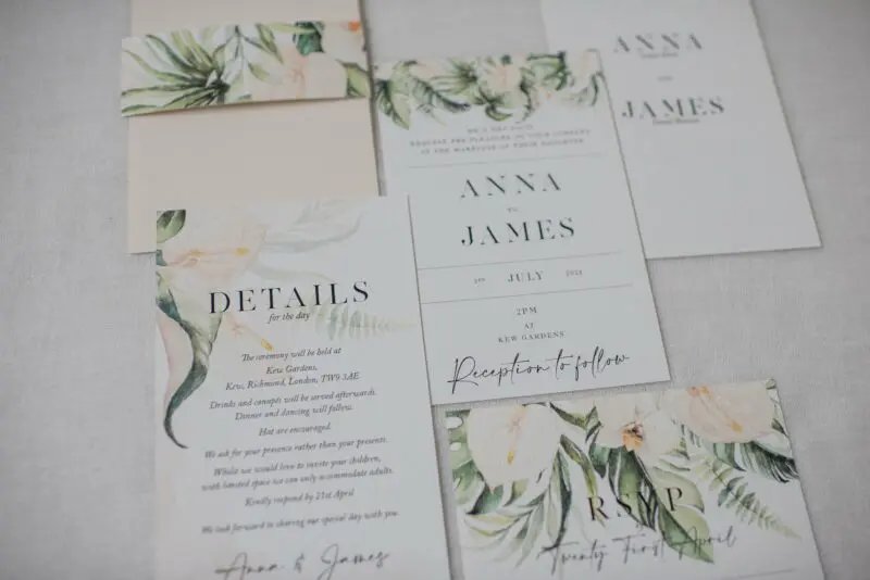 JB Creatives Wedding Stationary 