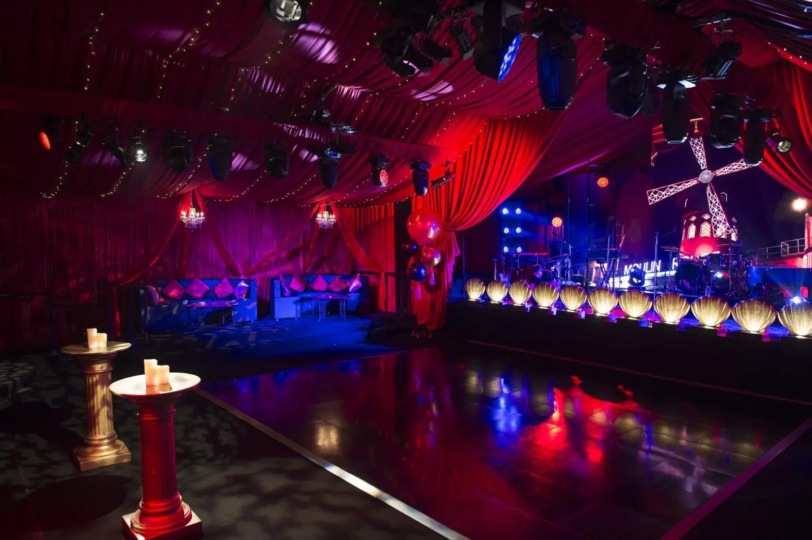 Dine Marquees | Moulin Rouge Theme | Private Birthday Celebrations | DJB Photography