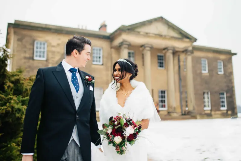 Dine Venues | Rise Hall | Winter Wedding | Snowy Wedding | Hamish Irvine Photography